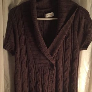 Brown sweater cardigan